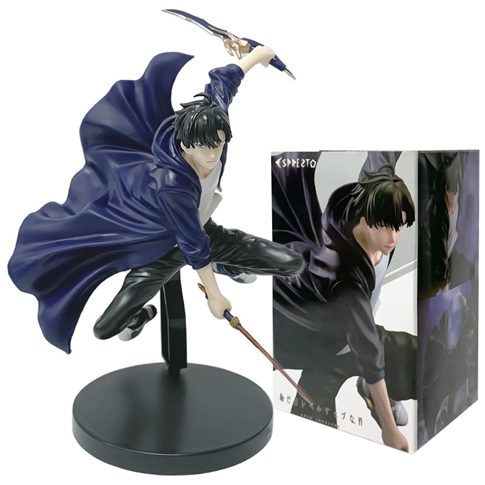 Anime Merchandise Solo Leveling - Figura niveladora individual de Anime, 18cm,
