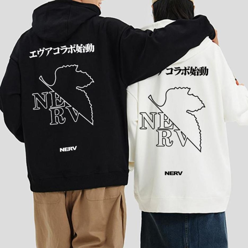 Anime Merchandise Hoodie - Sudadera con Capucha de Anime EVA-01,