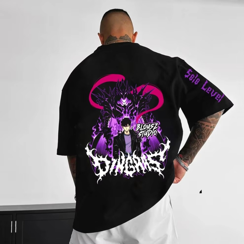 Camisetas con estampado de gra - Anime Merchandise Solo Leveling reseña y precio